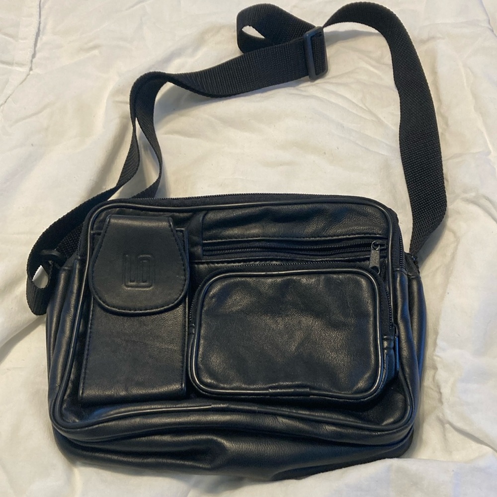 New leather cross body bag.